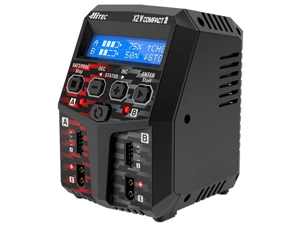 X2 Compact バッテリーチャージャーとHVリポバッテリー HiTEC X2 Vertical Compact ＜設定編＞／初心者がビビりながら