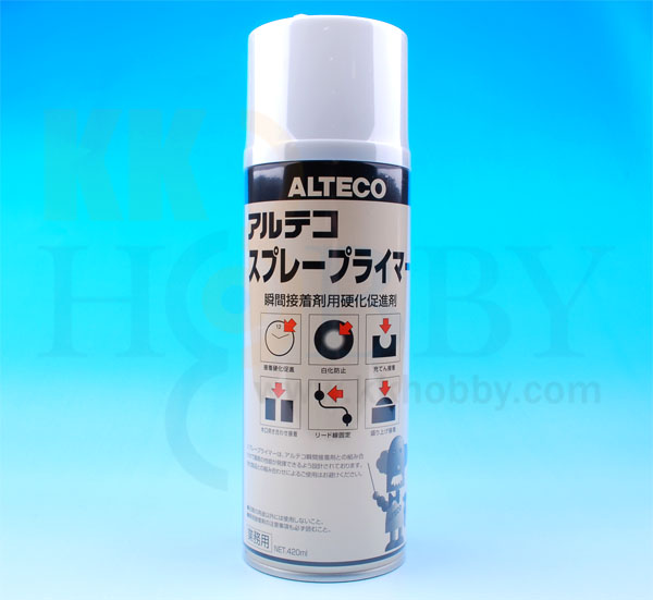 アルテコ 瞬間接着剤用 硬化促進剤 スプレープライマー 420ml (1本) 品番：SPRAYPRIMER-420