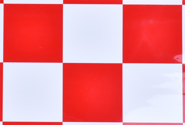 KK HOBBY 】KKフィルム 5x5 チェッカー（ホワイト+レッド） フィルム