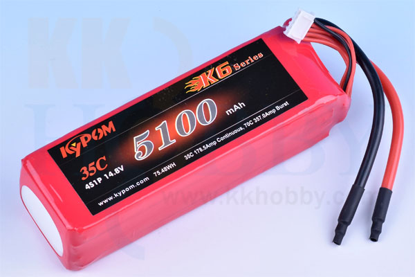 タイトル】Kypom Li-po battery 5100mAh 4S 35C バッテリ 新品