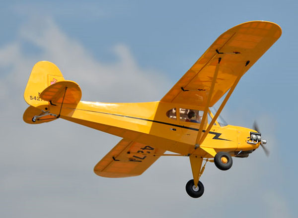 あすつく】 J3 ラジコン飛行機キット(未開封) 米国で購入 Piper Cub 翼 