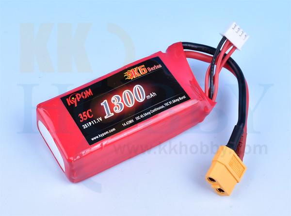 KK HOBBY】 バランス充電端子付 XT60コネクター付きリポバッテリー